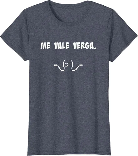 Vista 49 de Camisa Chistosa Funny Latin Shirt en español. Camiseta Asphalt Grey