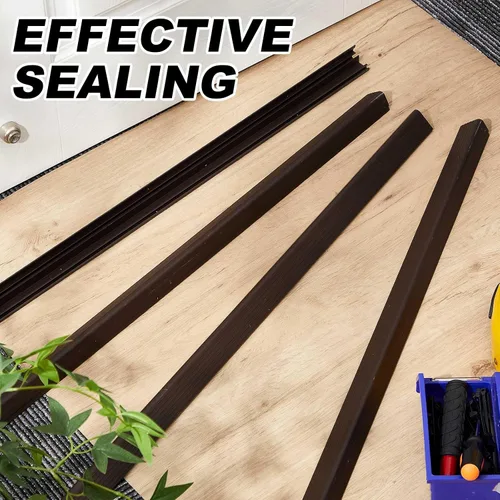 Vista 6 de 4 Pcs 36" L Fixed Vinyl Sill Threshold Cap 1-3/8 Inches High, Dark Brown Marrón oscuro