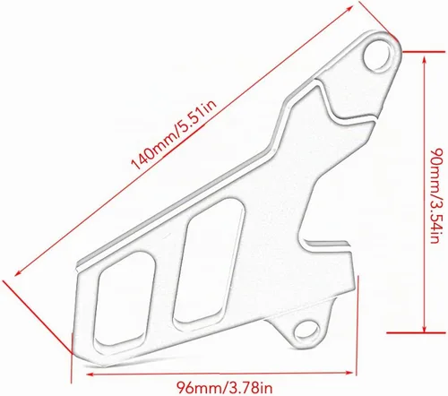 Vista 3 de Fydun - Protector de cadena de piñón delantero para motocicleta, cubierta de piñón delantero para LTZ400 2003‑2014 (azul)