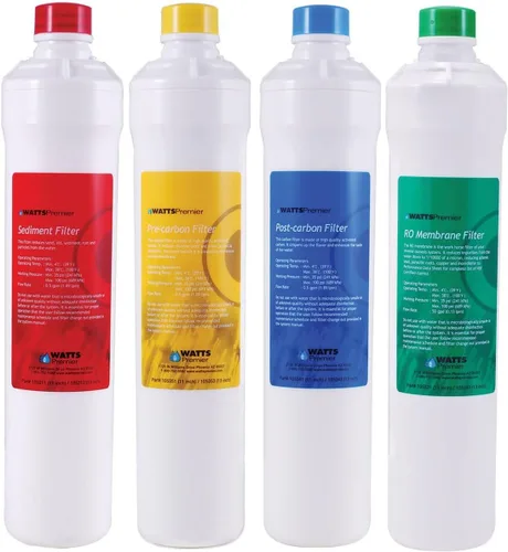 Vista 14 de Watts Premier Kit de filtración semestral RO Pure Plus de 2 unidades para sistema de ósmosis inversa Pure Plus/Zero Pure Plus de 4 etapas, reemplazo