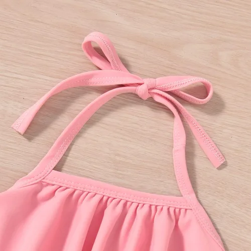 Vista 3 de Aalizzwell Traje de baño para niñas pequeñas con sombrero