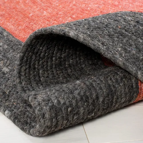 Vista 5 de SAFAVIEH Braided Collection BRD902Q BRD902Q - Alfombra ovalada de lana reversible hecha a mano para entrada, vestíbulo, sala de estar, dormitorio