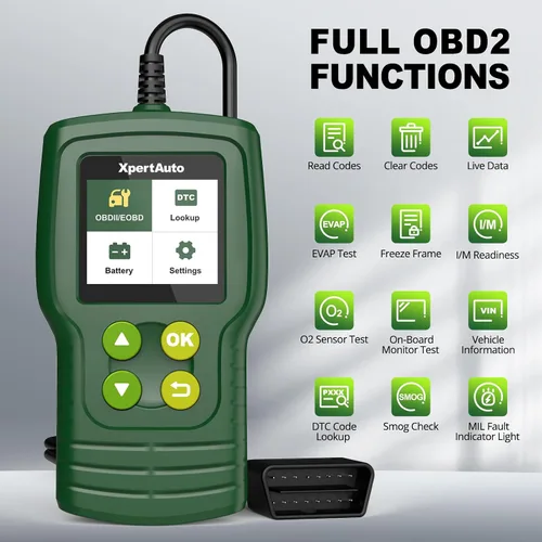 Vista 2 de Escáner OBD2 C302 Lector de Códigos para Verificación del Motor del Automóvil, Herramienta de Diagnóstico Automotriz CAN, Lee y Borra Códigos