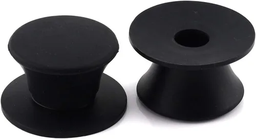 Vista 2 de Paquete de 2 pomos universales para tapa de olla, silicona anticalor de 2.2 pulgadas, repuesto de base de utensilios de cocina, mango circular