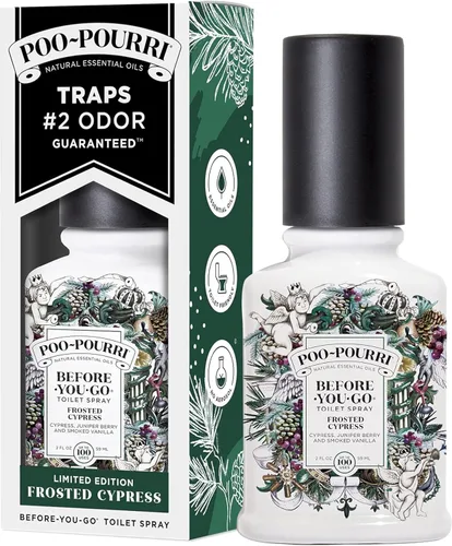 Vista 55 de Poo-Pourri Before-You-Go - Aerosol para inodoro, Bamboo Rain, 2 onzas líquidas, hasta 100 usos, desodorante para baño con aceites esenciales