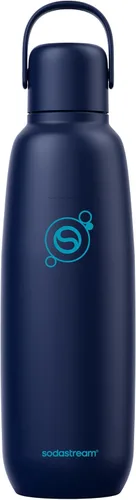 Vista 13 de sodastream Fizz & Go Cool, Botella de agua carbonatada de acero inoxidable de 0.9 L, botella de metal aislada para agua con gas, compatible