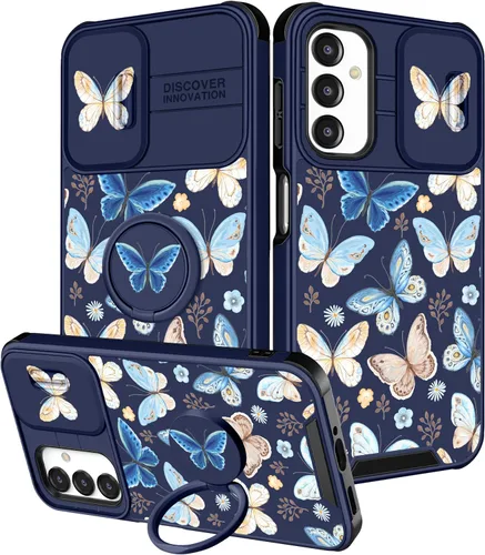 Vista 40 de Funermei para Samsung Galaxy Z Flip 4 Funda - Funda de Teléfono Bonita para Mujeres y Niñas con Mariposas Bonita Estética Femenina Diseño