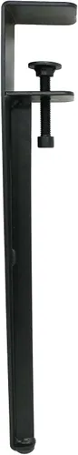 Vista 2 de Shepherd Hardware 8130E - Patas de abrazadera de mesa ajustables de 16 pulgadas, color negro