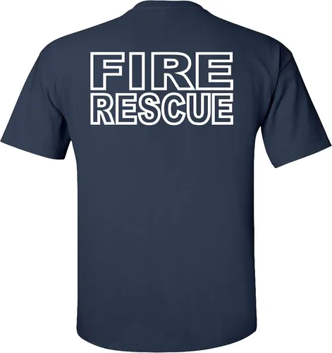 Vista 2 de Fair Game Disfraz de camiseta de rescate de bomberos para niños