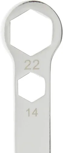 Vista 2 de CruzTOOLS AW142227 Llave de eje combinada de 0.551 in x 0.866 in x 1.063 in, color negro
