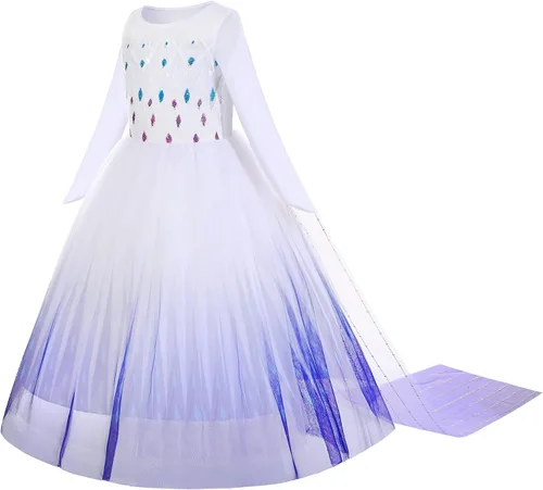 Vista 2 de Disfraz de princesa para niñas pequeñas con accesorios fiesta de cumpleaños cosplay