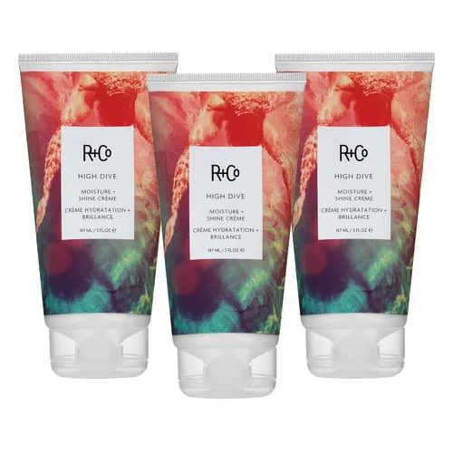 Vista 8 de R+Co HIGH DIVE Moisture + Shine Crème – Hydrating & Glossy Hair Cream, Adds Softness & Manageability, All Hair Types