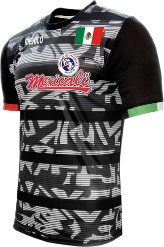 Vista 2 de Jersey Mexico Aguilas de Mexicali 100% Polyester BlackGrey_Made in Mexico