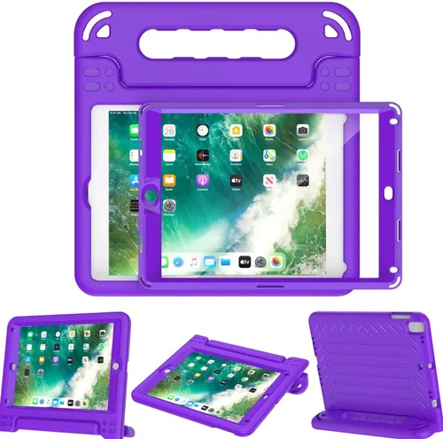 Vista 11 de AVAWO funda para iPad 9.7" 2017, para niños., Negro