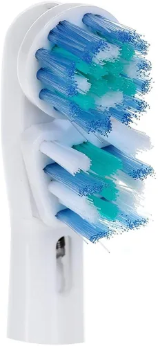 Vista 4 de Cabezales de cepillo de repuesto compatibles con Oral B, diseño de doble limpieza, cabezales de cepillo de doble limpieza, compatibles con cepillo