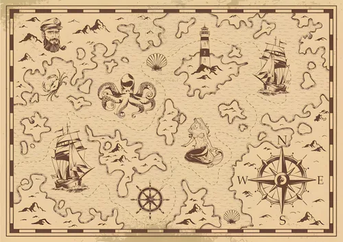 Vista 9 de Old World Map Rug - Alfombra de 2 x 3, alfombra retro marrón de los años 70 para adultos, adolescentes y niños, alfombra antideslizante de franela