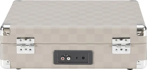 Vista 9 de Crosley CR8005F-AC Cruiser Plus - Tocadiscos vintage de 3 velocidades con Bluetooth, tipo maletín, reproductor de discos de vinilo, tablero