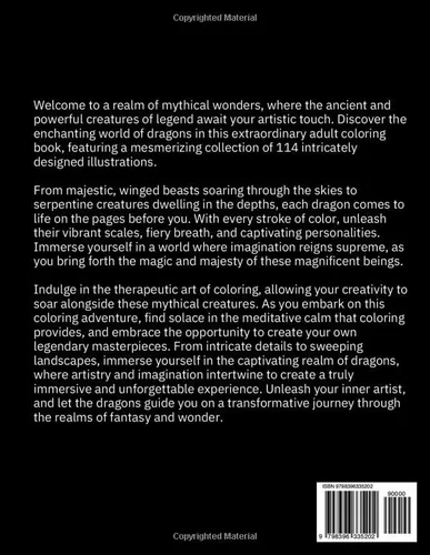 Vista 2 de Adult Coloring Book Dragons
