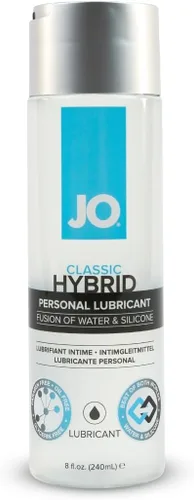 Vista 6 de JO Lubricante personal híbrido clásico, lubricante a base de agua y silicona de larga duración para hombres, mujeres y parejas, 4 onzas líquidas