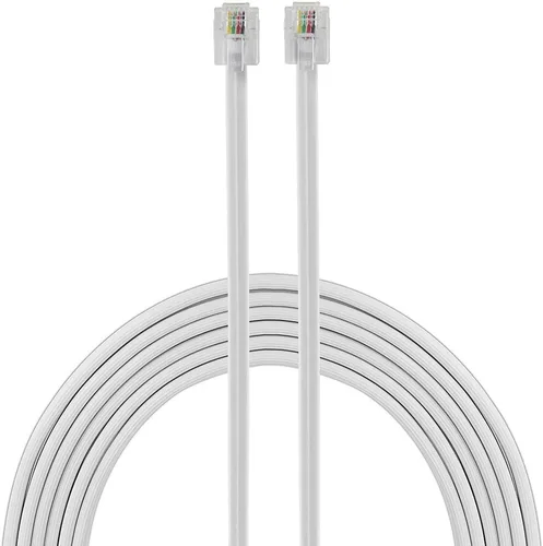 Vista 8 de Power Gear Cable de línea telefónica, 50 pies, cable telefónico ultrafino, extremos modulares, funciona para teléfono, módem o máquina de fax