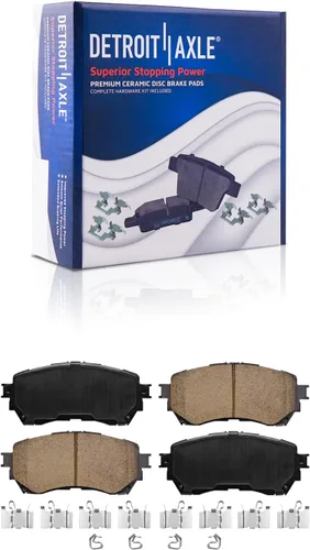 Vista 143 de Detroit Axle - Pastillas de Freno Delantero Izquierdo Reemplazo de Pinza de Disco para Ford Fusion Mazda 6 Lincoln MKZ Mercury Milan 2006-2012