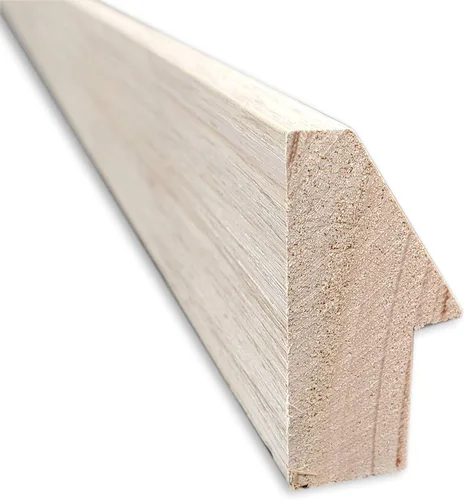 Vista 2 de Amanti Art Espejo de baño blanco para sobre el fregadero, 24 x 27 pulgadas, espejo de tocador rectangular con cuña de madera dura, marco de madera