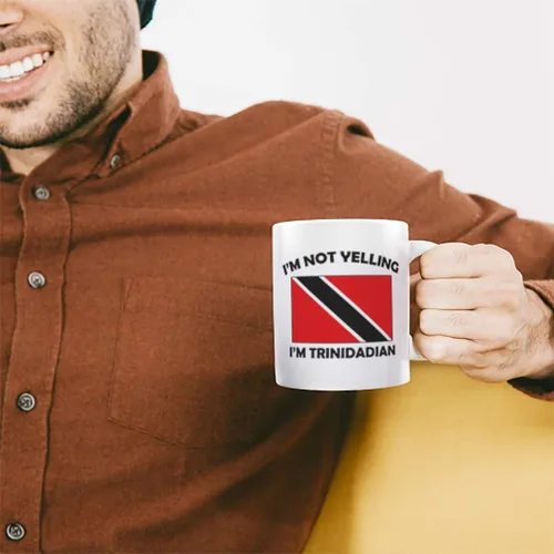 Vista 5 de Taza de té y café de cerámica Trinidadian Trinidad Tobago Trinidadians, regalo de Navidad, Hanukkah, para hombres y mujeres