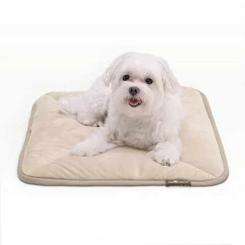 Vista 7 de Paw Inspired Self Heating Cat Pad & Dog Crate Mat, Thermal Warming Pet Bed (23x17 Inch, Gray)