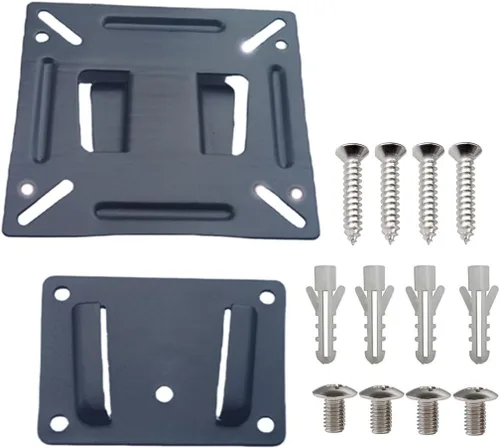 Vista 3 de Soporte de pared para monitor para la mayoría de televisores de 14 a 24 pulgadas, universal, de perfil bajo, soporte de pared VESA de hasta 3.937 x