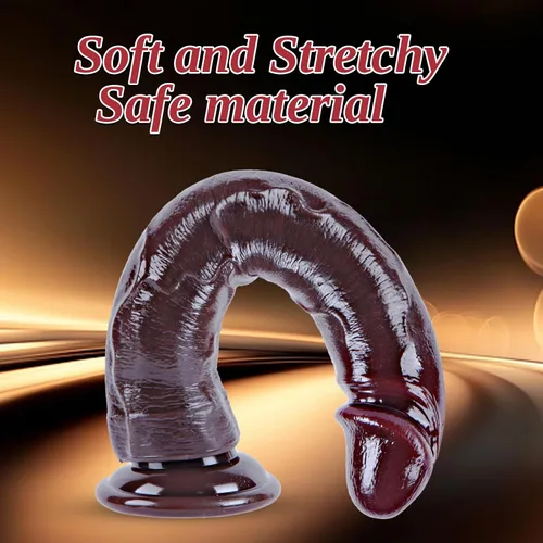 Vista 5 de Consolador Anal de Pene Negro de 9 Pulgadas Realista Grande con Prepucio Móvil, Consolador Largo y Grueso de Silicona Líquida para Punto G