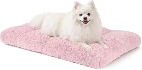 Vista 24 de JOEJOY - Almohadilla para cama para perro, cama de lujo lavable para perros, almohadilla suave antideslizante para perros pequeños, 23 x 18 Beige
