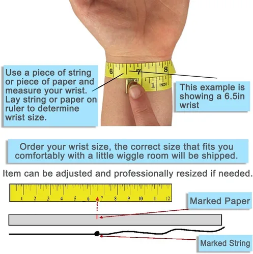 Vista 7 de Medical Alert Bracelet for Women with Engraving - 5mm Steel & Glass