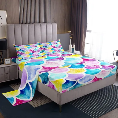 Vista 38 de Juego de sábanas de 3 piezas con diseño abstracto de estrellas y sol para niños, diseño de luna y sol, para niños y adultos, diseño de árbol