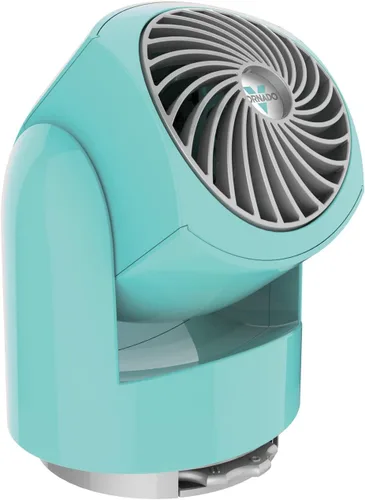 Vista 5 de Vornado Flippi V8 - Ventilador de circulación de aire oscilante personal y ventilador de circulación de aire personal Flippi V6, azul feliz, pequeño