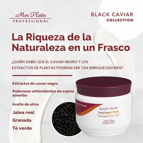 Vista 6 de Mon Platin Professional Caviar - Mascarilla capilar (para cabello alisado, 16.97 Fl Oz)