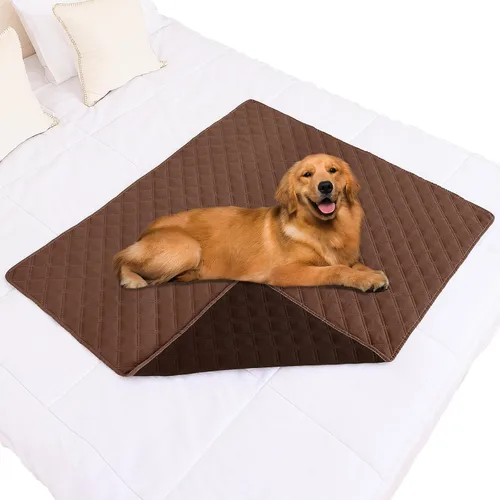 Vista 36 de Smiry Funda Impermeable para Cama de Perro Manta para Mascotas, Manta Suave y Lavable para Perros para Muebles Cama Sofá Sofá Reversible, a Cuadros
