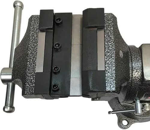 Vista 2 de Prolinemax Soporte de tornillo de banco de 5 "Prensa de freno Bender Accesorio Doblado 14 Calibre Acero Suave 1/8" Aluminio