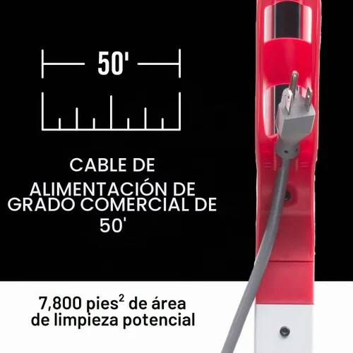 Vista 6 de Sanitaire MULTI-SURFACE QuietClean® Aspiradora vertical comercial SC9180D, color negro