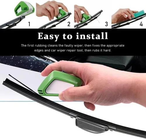 Vista 6 de Herramienta de reparación de limpiaparabrisas de automóvil, reparador de limpiaparabrisas de vehículo ABS impermeable con esponja, herramienta