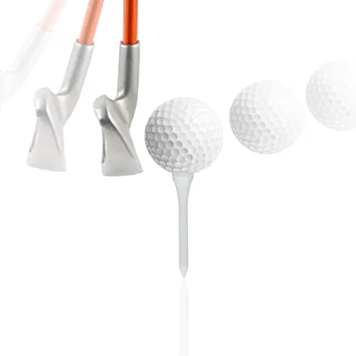 Vista 3 de MYKUJA Bamboo/Wood Golf Tees 3-1/4" 2-3/4" 2-1/8" 100/50 Pcs Durable Multicolor Golf Tees Womens Mens Golf Accessories, Stable and Reliable, Reduce