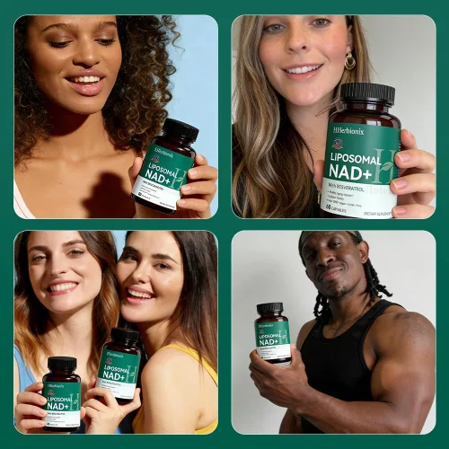 Vista 7 de Suplemento liposomal de NAD con resveratrol, NAD+ Irans-resveratrol avanzado, ribósido de nicotinamida, quercetina, salud cardíaca, envejecimiento