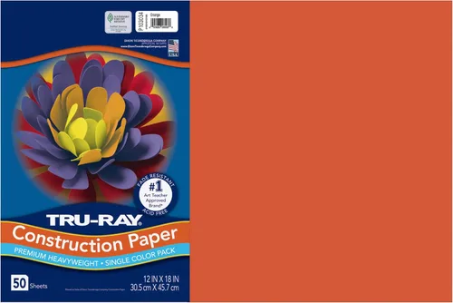 Vista 26 de Tru-Ray® Papel de construcción, 12.0 in x 18.0 in, 50% reciclado, azul atómico, paquete de 50