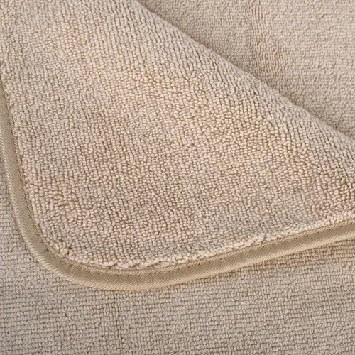 Vista 4 de POLYTE - Juego de 6 toallas de baño de microfibra de secado rápido de 410 GSM, mezcla de poliéster Beige