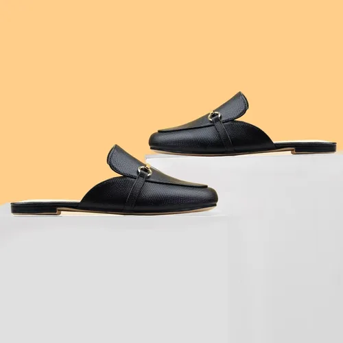 Vista 6 de MUSSHOE - Zuecos para mujer, planos, cómodos, tipo mocasín sin talón
