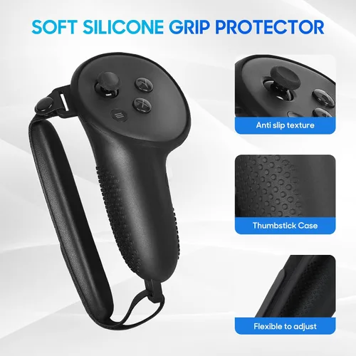 Vista 3 de Silicone Cover Set Compatible with OculusMeta Quest 3 Accessories,VR Accessory Set for Meta Quest 3,Include VR Silicone face Cover,VR Shell