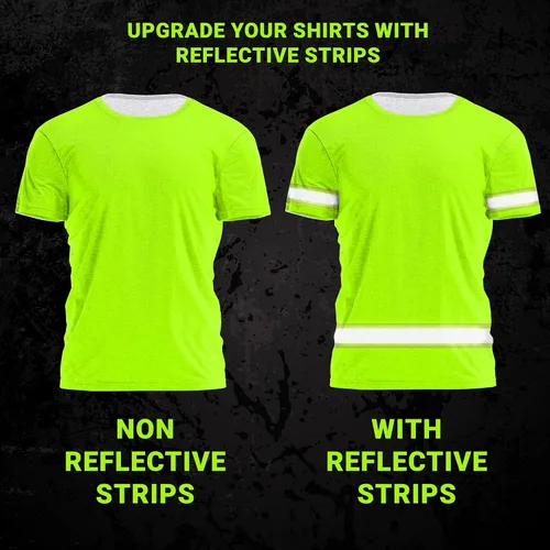 Vista 8 de Camisetas de alta visibilidad con cita divertida para hombres y mujeres, camisetas de seguridad reflectantes con nombre personalizado, camiseta