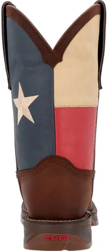Vista 4 de Durango Botas patrióticas de meter con bandera de Texas Western para hombre