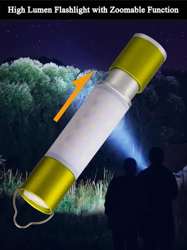 Vista 5 de Linternas LED portátiles de 10000 lúmenes recargables, linterna táctica súper brillante con 6 modos, potente luz con zoom, linterna impermeable