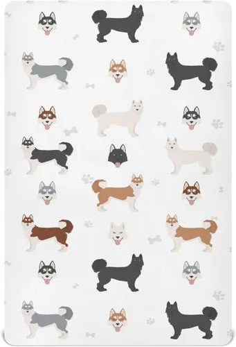 Vista 12 de English Bulldog - Sábanas transpirables para colchón de cuna, suaves y transpirables de 39 x 27 x 5 pulgadas Color: 12
