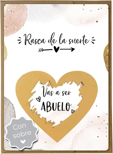 Vista 16 de Joli Coon Tarjeta de rascar Vas a ser abuela con sobre - Anunciar embarazo abuela